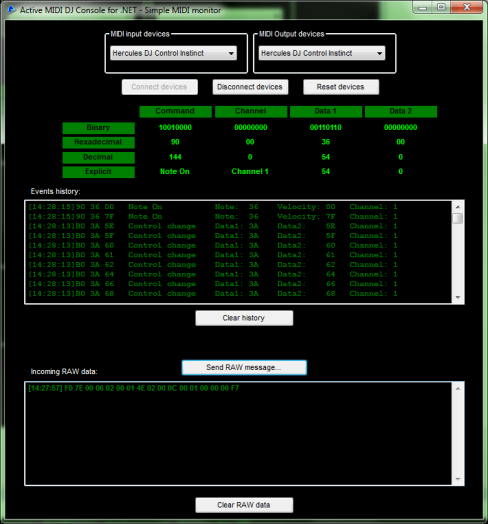 .NET class for MIDI communication